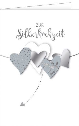 Hochzeitskarte zur Silberhochzeit